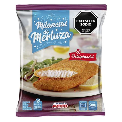 Milanesas Artico De Merluza 500Gr