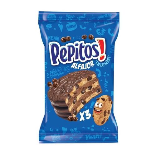 Alfajor Terrabusi Pepitos Triple 57Gr