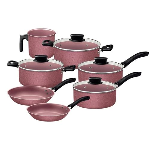 BATERIA TRAMONTINA 28299/406 LINZ ROSA 7PZAS