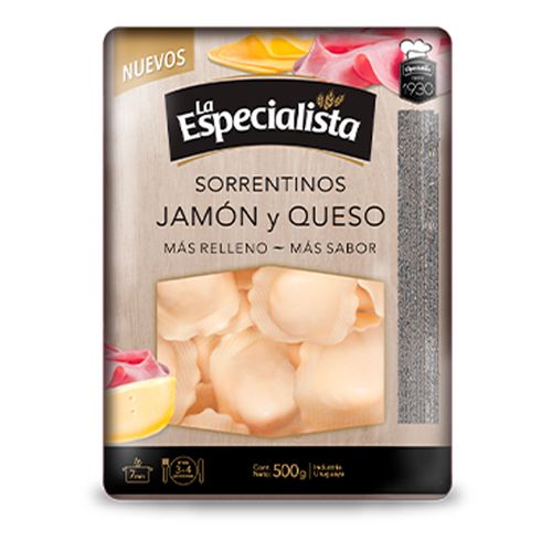 SORRENTINOS LA ESPECIALISTA RELLENO JAMON Y QUESO DOY PACK 5