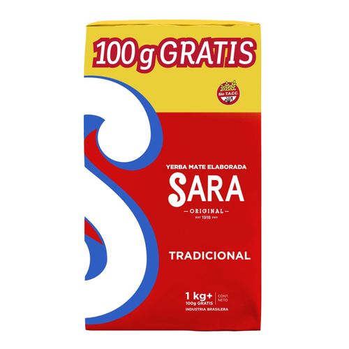 Yerba Sara Tradicional 1Kg +100G