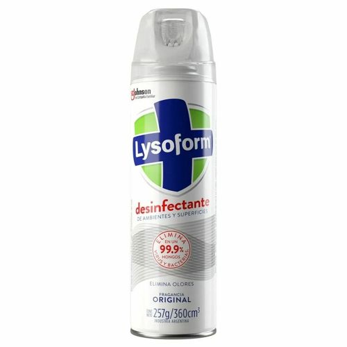 Desinfectante Lysoform Original Aerosol 360Cc Elimina Olores