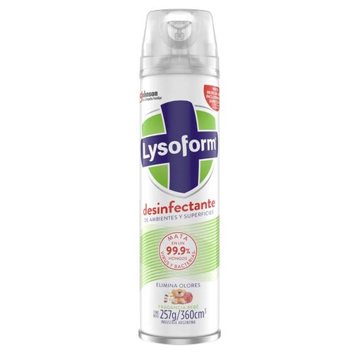 Desinfectante Lysoform Bebé Aerosol 360Cc Elimina Olores