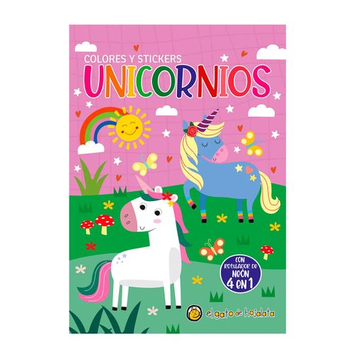 LIBRO PRH INFANTIL/JUVENIL COLORES 4 EN 1 Y STICKERS 15X23CM