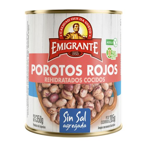 Poroto Emigrante Frutilla Lata 400Gr