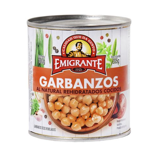 Garbanzos Emigrante Cocidos Lata 300Gr