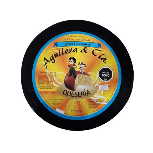 Queso Aguilera Cascara Negra Semiduro Kg 1836 - 16674.
