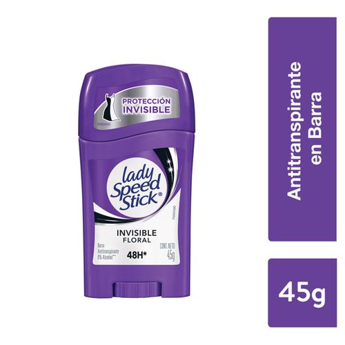 Desodorante Lady Speed Stick Invisible Floral Barra 45Gr