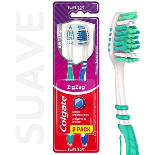 Cepillo Dental Colgate Zz Antibacterial 2Un