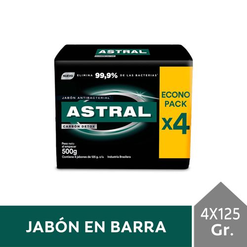 Jabon Astral Carbon 125Gr 4Und