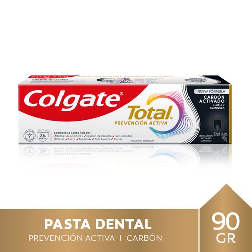 Crema Dental Colgate Total 12 Charcoal 90Gr