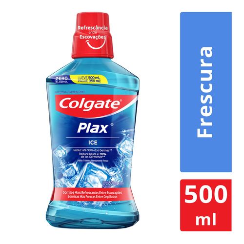 Enjuague Bucal Colgate Plax Ice 500Cc Pague 350Cc