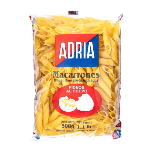 Fideos Adria Mostachol Grande 500Gr .