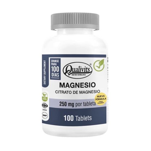 SUPLEMENTOS QUALIVITS CITRATO MAGNESIO PEAD X100