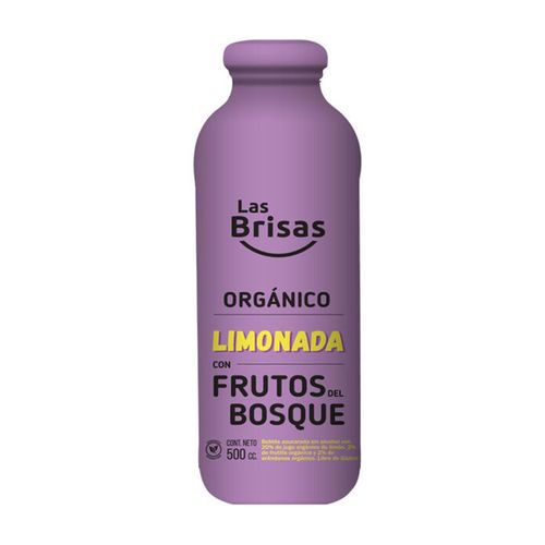 LIMONADA LAS BRISAS FRUTOS DEL BOSQUE ORGANICO BOTELLA 500CC