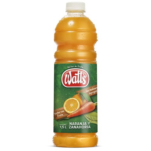 Jugo Watts Naranja-Zanahoria Pvc 1.5Lt