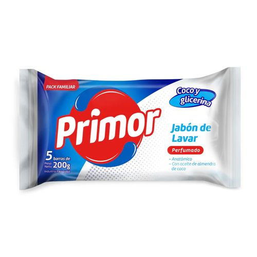 Jabon Primor Con Aceite Almendras-Coco Blanco 200Gr