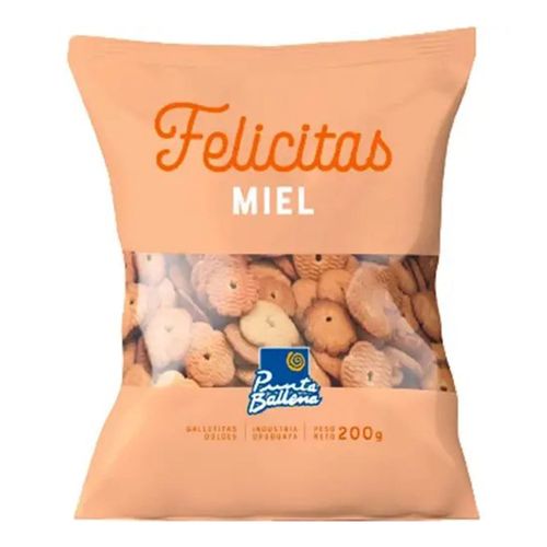 GALLETA PUNTA BALLENA FELICITA MIEL 200GR