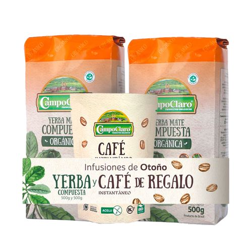 PACK YERBA CAMPO CLARO COMPUESTA +CAFÉ