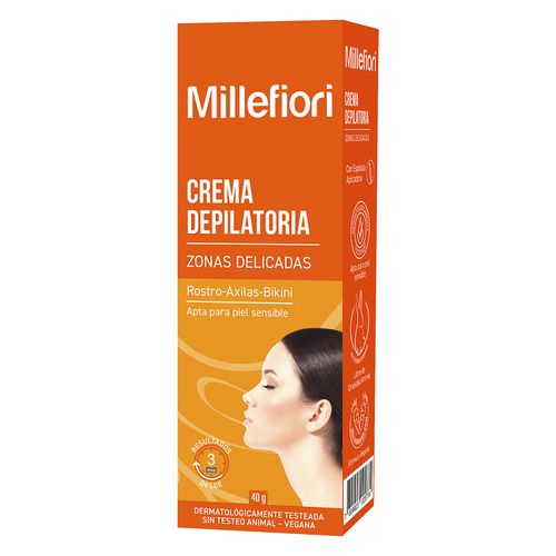 CREMA DEPILATORIA MILLEFIORI ZONAS DELICADAS FACIAL 40GR