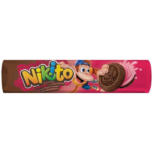 GALLETA NIKITO RELLENA CHOCOLATE Y FRUTILLA 120GR