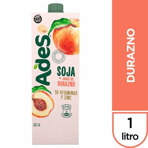 Jugo Ades Durazno 1Lt .