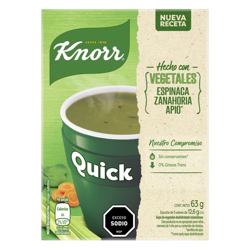 Sopa Knorr Quick Vegetales 5Un