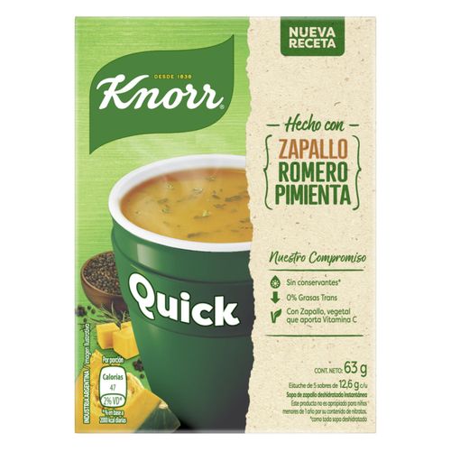 Sopa Knorr Quick Zapallo 5Un