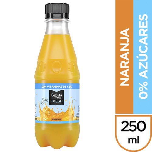 Jugo Cepita Fresh Naranja Sin Azucar Botella 250Cc