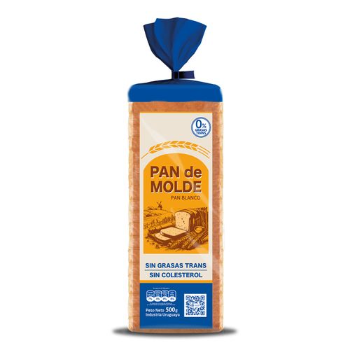 PAN DE MOLDE VINTELUX BLANCO 500GR