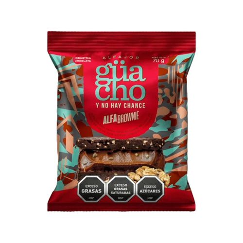 ALFAJOR GUACHO BROWNIE 70GR