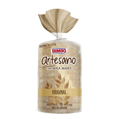 Pan Bimbo Artesano Blanco 530Gr