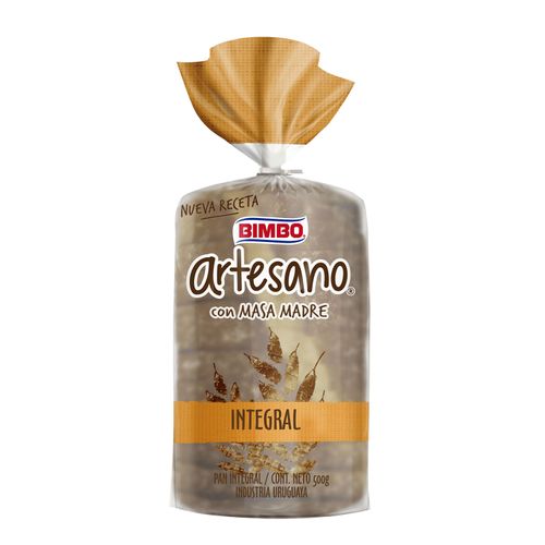 Pan Bimbo Artesano Integral 530Gr