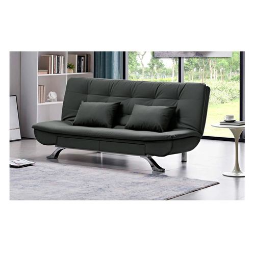 SOFA CAMA PU430 NEGRO 190X120CM