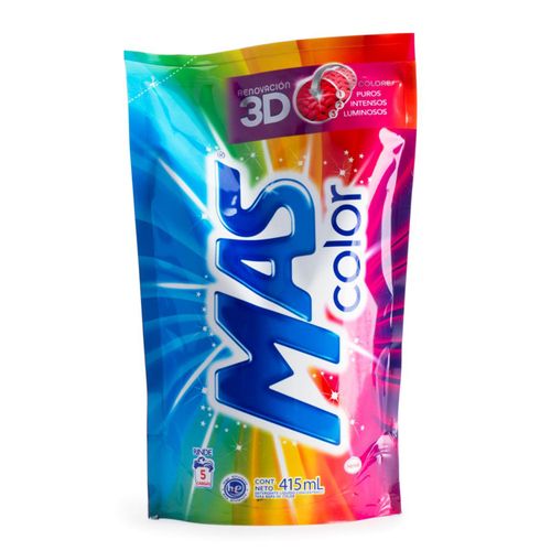 JABON MAS PARA ROPA LIQUIDO 415 ML