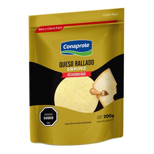 QUESO RALLADO CONAPROLE SBRIZ DESHIDRATADO 200GR