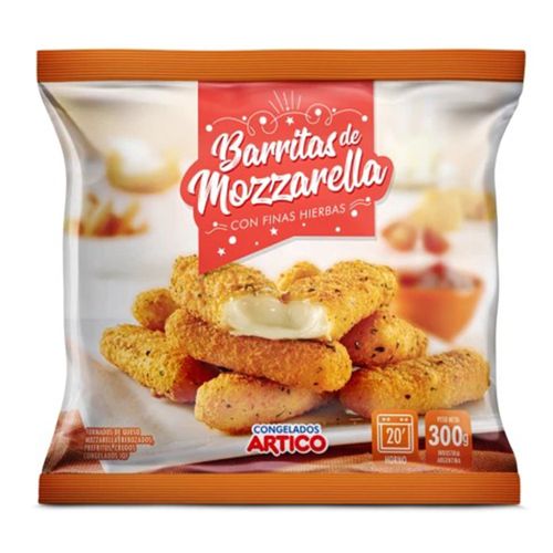 BARRITAS ARTICO DE MOZZARELLA CON FINAS HIERBAS 300GR