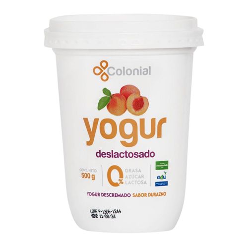 Yogur Colonial Durazno 0.5Lt