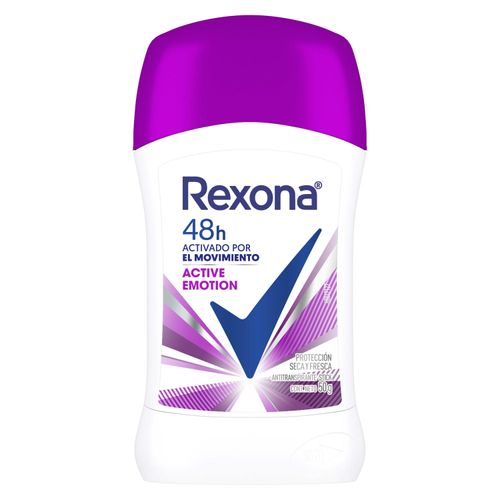 Desodorante Rexona Fem Active Emotion Barra 50Gr .