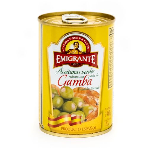 Aceituna Emigrante Rellenas Gambas 120Gr