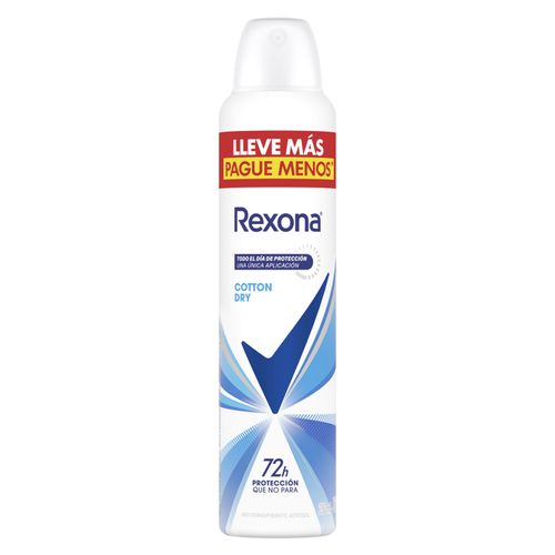 DESODORANTE REXONA COTTON DRY AEROSOL 250ML