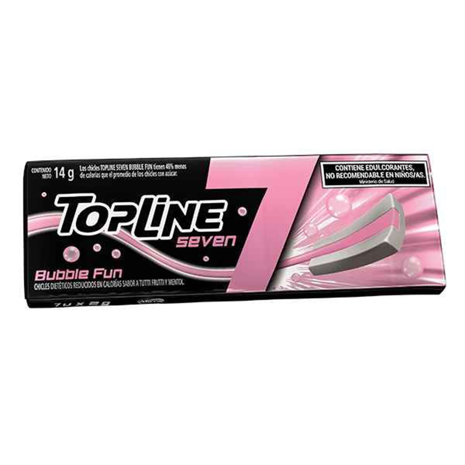 CHICLES TOPLINE BUBBLEFAN SEVEN 14.7GR - El Dorado