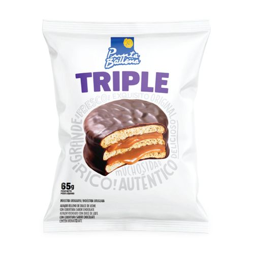 Alfajor Punta Ballena Triple Flowpack 60Gr