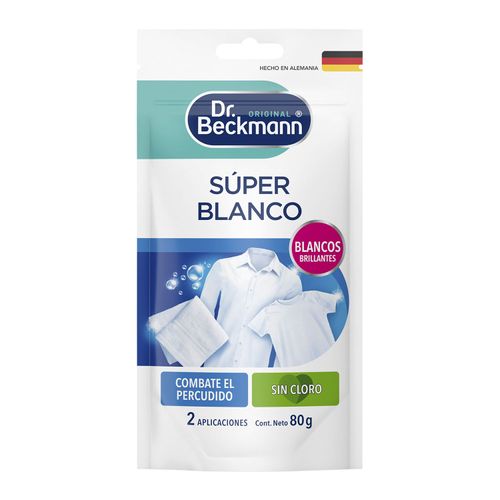 QUITAMANCHAS DR.BECKMANN SUPER BLANCO DOY PACK 80GR