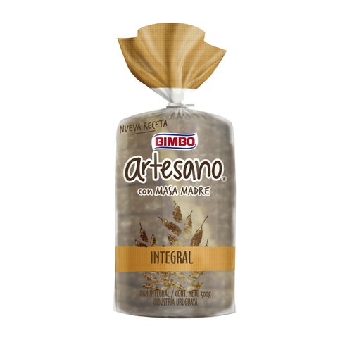 Pan Bimbo Artesano Integral 530Gr