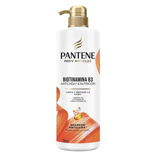 SHAMPOO PANTENE BIOTINAMINA ANTICAIDA 510ML