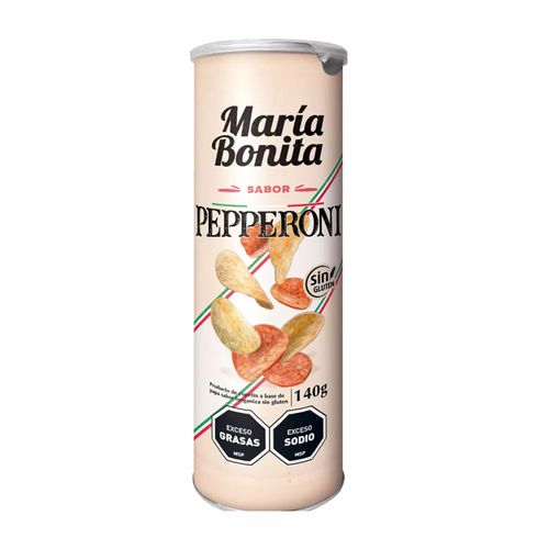 PAPAS TUBO MARIA BONITA PEPPERONI 140GR