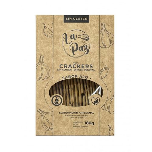 GALLETAS LA PAZ AJO SIN GLUTEN CAJA 180GR