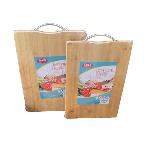 TABLA MAAA0379 DE BAMBU 26X36CM CON MANIJA METAL