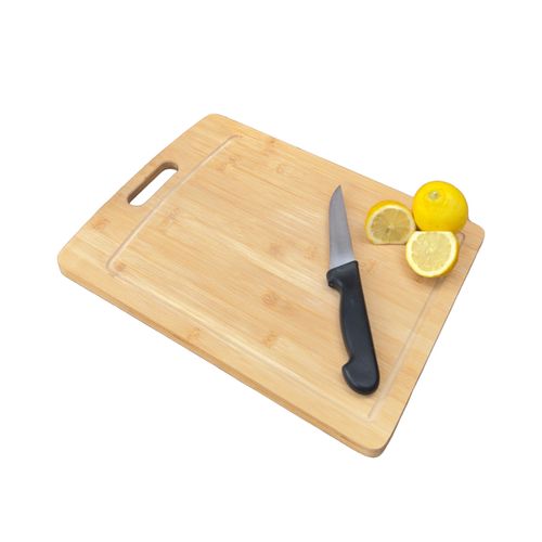 TABLA MAAA0380 DE BAMBU 40X30CM CON MANIJA PARA ASADO